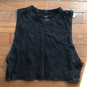 Aerie distressed crop top